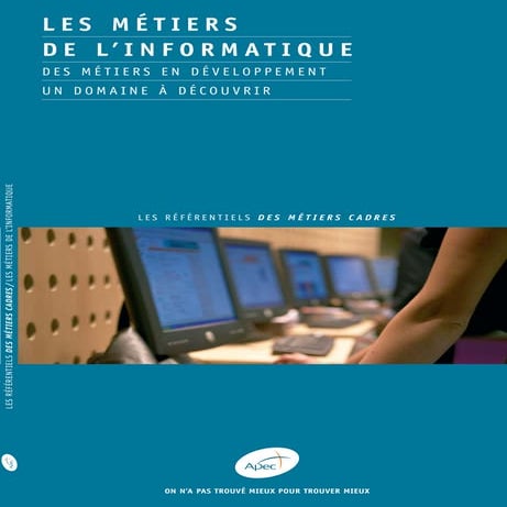 les métiers d'informatique