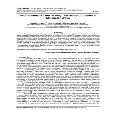A Leaky Wave Antenna Design Based on Half-mode Substrate Integrated ...