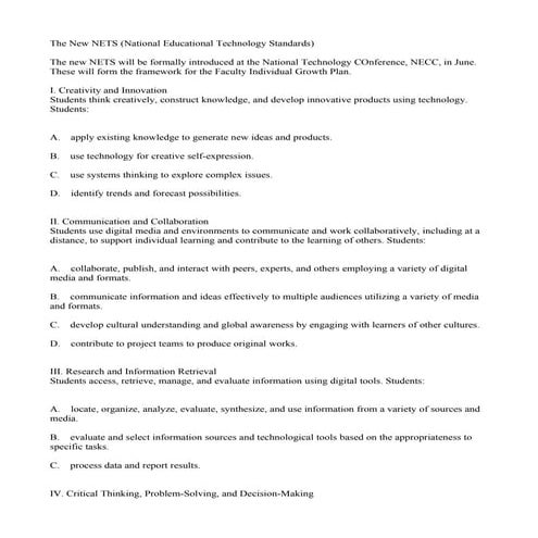 The New NETS (National Educational Te...