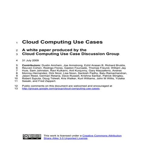 Cloud Computing Use Cases Whitepaper
