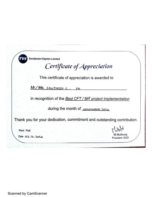 Pro-E completion certificate | PDF