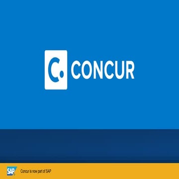 Intro to Concur Presentation