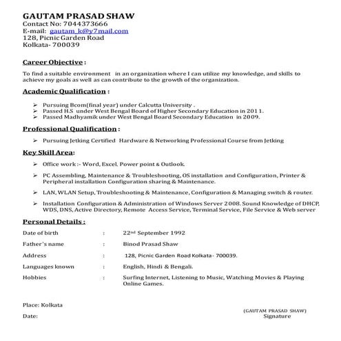 Sam resume | DOCX