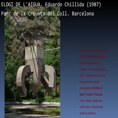 17a. e. chillida. elogi de l'aigua | PPT