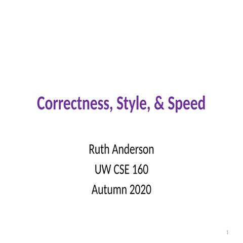 uw cse correct style and speed autumn 2020
