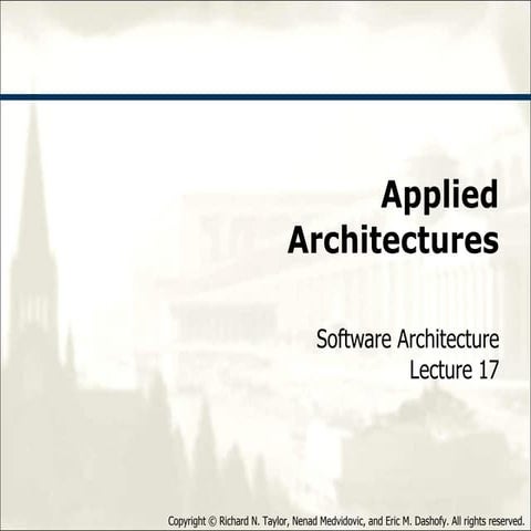 17 applied architectures