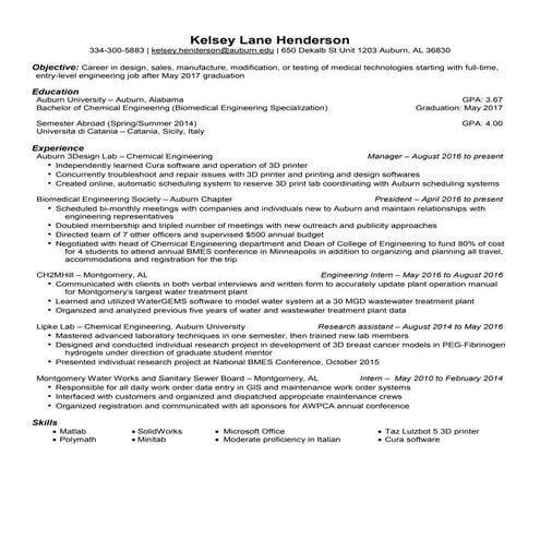 Kelsey Henderson's master resume