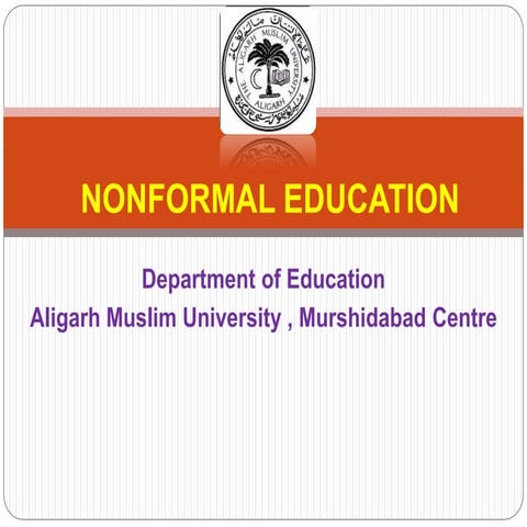 NONFORMAL EDUCATION