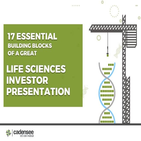 17 building blocks for a great life sciences presentation