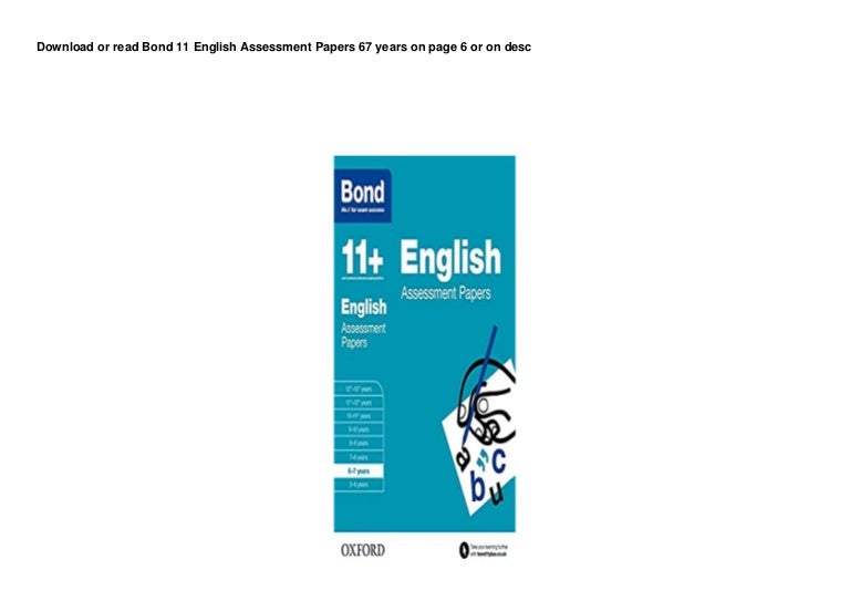 DL Bond 11 English Assessment Papers 67 years d00nl0d 3 17c45da0c8d 211004103806 thumbnail 4