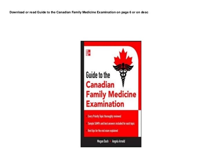 DL Guide to the Canadian Family Medicine Examination pedeef