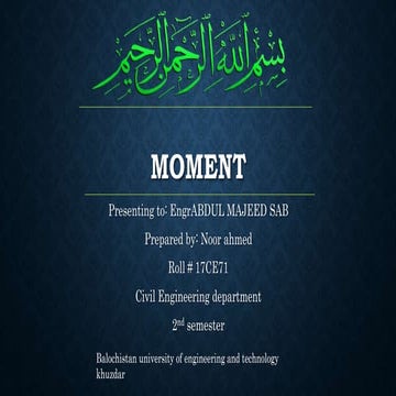 what is moment?
