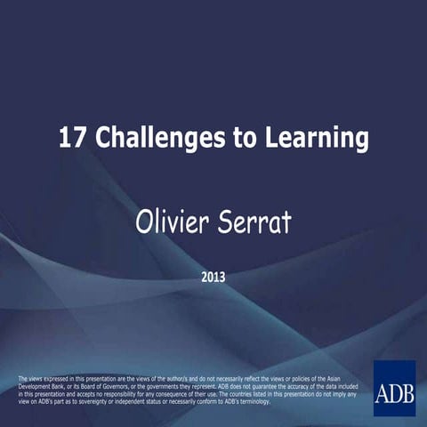 17 Challenges to Learning