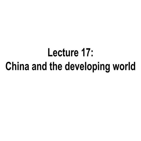 17 china and the developing world