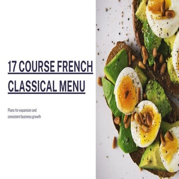 17 course french classical menu 