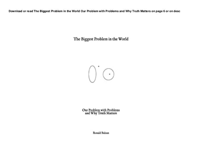BUUK DL The Biggest Problem in the World Our Problem with Problems and Why Truth Matters pedeef 3 17d25d3dcfa 211124051613 thumbnail 4