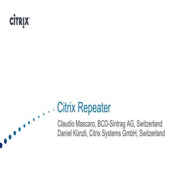 17 dani künzli citrix repeater 4