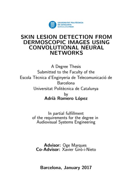 Skin lesion detection from dermoscopic images using Convolutional Neural Netw...