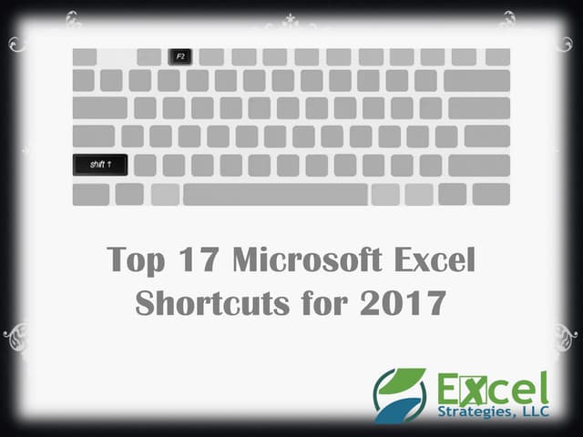 17 Excel shortcuts to learn in 2017