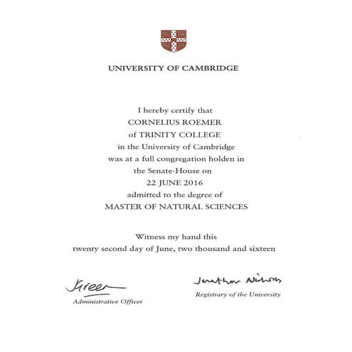 Degree Cert | PDF