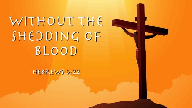 Without the Shedding of Blood