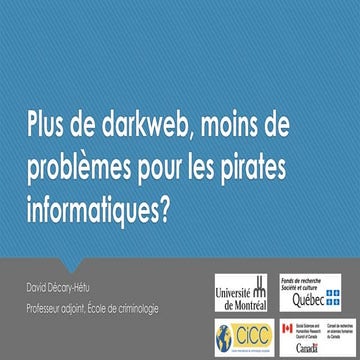 Plus de darkweb, moins de problèmes pour les pirates informatiques?