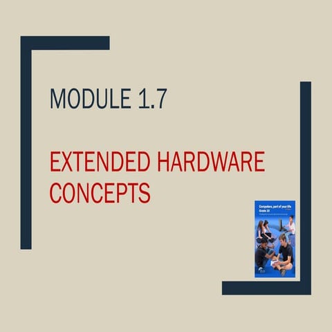 1_7 HardwareExt.pptx Scanners and reading devices | PPTX