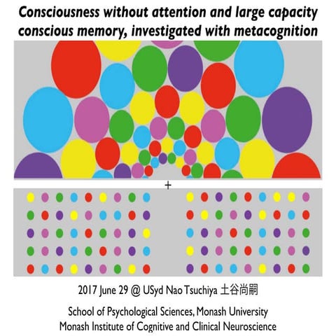17 june 29 Attention and consciousness @ University of Sydney | PDF
