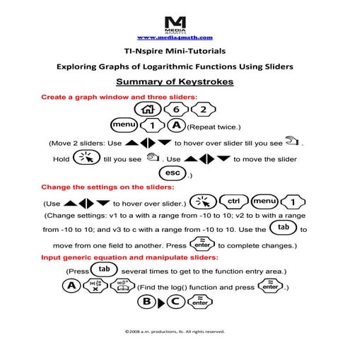 17 logarithmic functionssliders