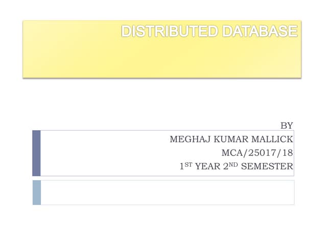 Distributed Databases