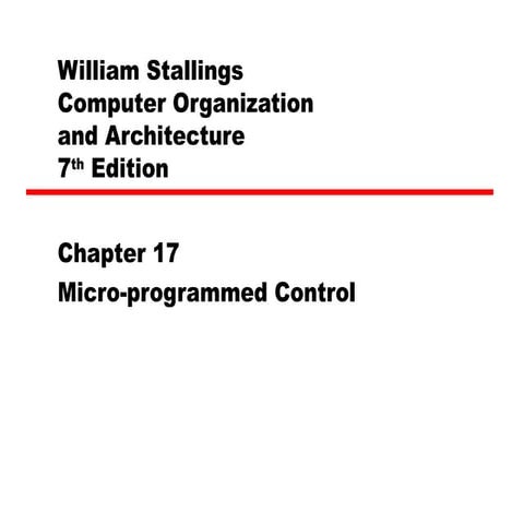 17 micro programmed control | PPT