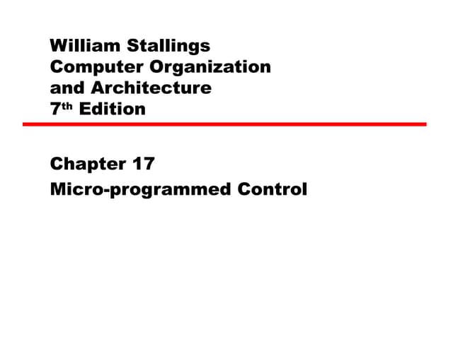 17 micro programmed control | PPT