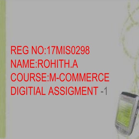 M-commerce in mobile computing