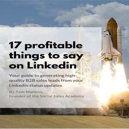 17 profitable things to say on Linkedin