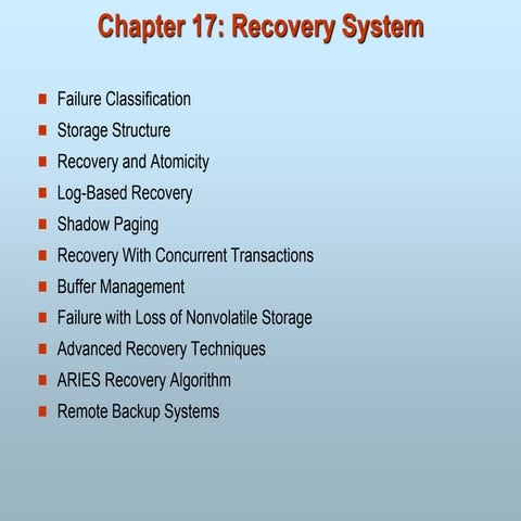 17 Recovery system.ppt