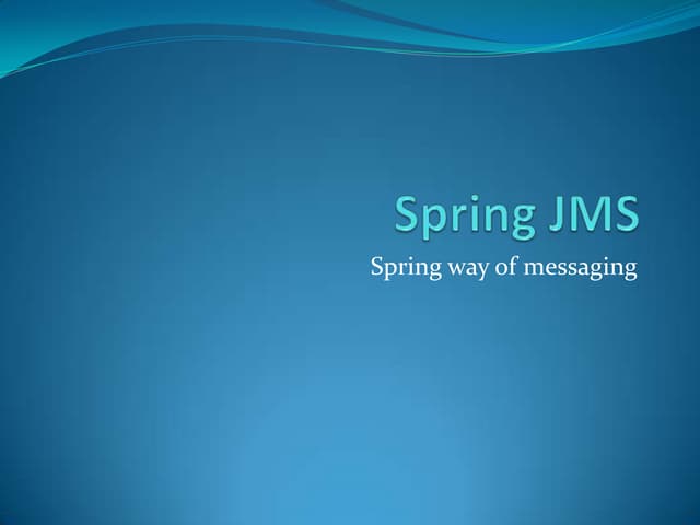 Spring JMS