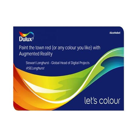 Dulux paints the town red (or any colour you like) with augmented reality - S...