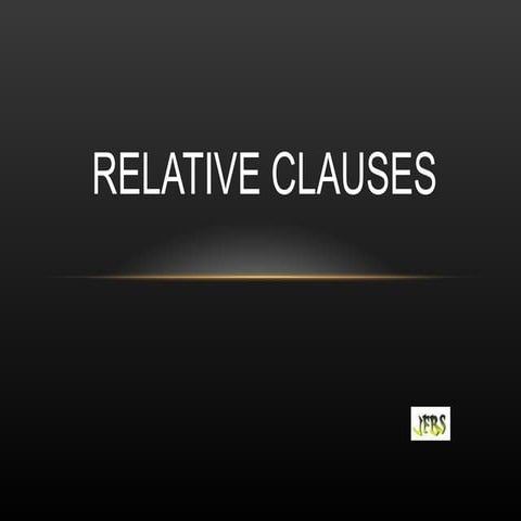 Relative Clauses