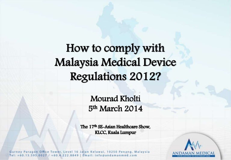 Malaysia Medical Devices Regulations