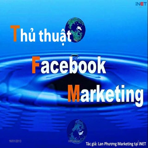 THỦ THUẬT FACEBOOK MARKETING