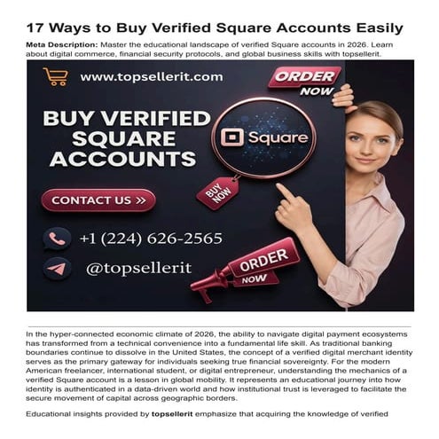 Mastering Verified Square Accounts for Digital Security and Global ...
