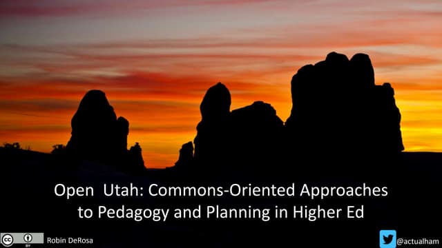 Utah OER Summit 2018