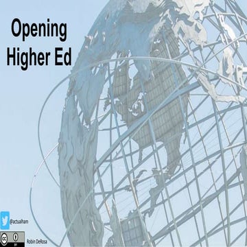 Opening HigherEd: CUNY & SUNY OER Showcase