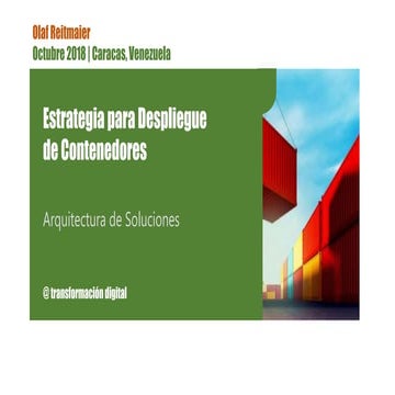 Estrategia para Despliegue de Contenedores (Agile/DevOps)