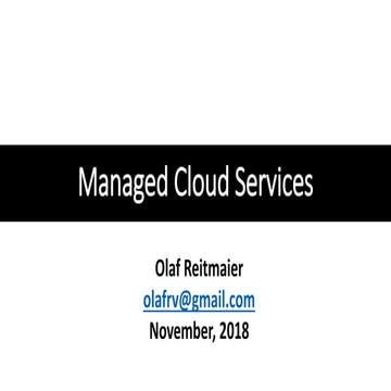 Managed Cloud Services Revision
