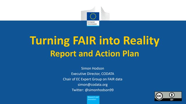 Results from the FAIR Expert Group Stakeholder Consultation on the FAIR Data ...