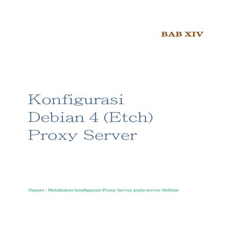 konfigurasi proxy server