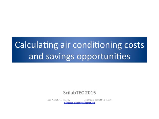 ScilabTEC 2015 - Sanofi