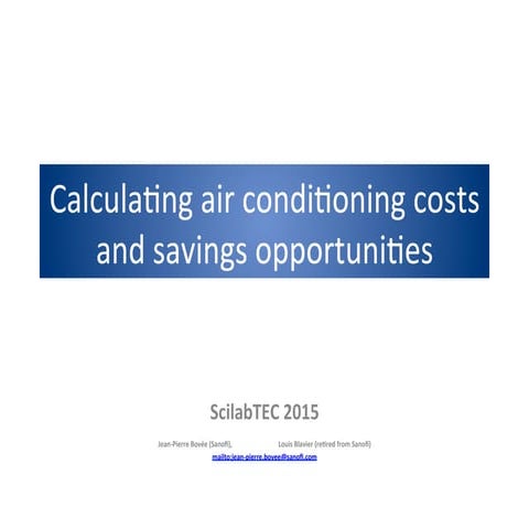 ScilabTEC 2015 - Sanofi