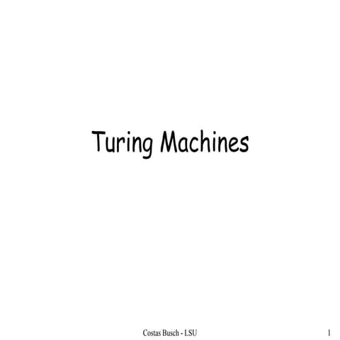Turing machines